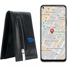 위치추적기 분실방지 미아방지 트래커 남성 미니멀리스트 남성용 분실 방지 블루투스 지갑 및 파인더 GPS 위치 슬림 지갑..., 102Black1