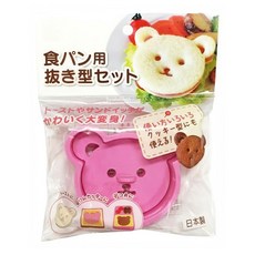 곰돌이 식빵 앤 쿠키 커터 샌트위치틀 식빵틀 토스트만들기 Q554, 단품, 단품