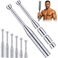 GAPINO 6in1 클럽벨 3~8 kg 무게조절 강철 인디언클럽 메이스벨 코어 전신운동 홈트, 1개, 8kg