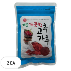 해가원 매운 깨끗한 고추가루, 100g, 2개