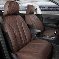 제니븐 자동차 시트커버 차량용 보호매트 방석 교체 가죽 카시트 SF670 운전석 1SET, 1개, 브라운