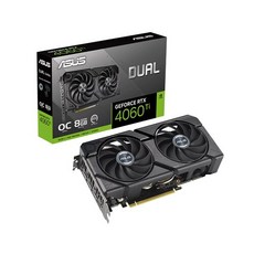 ASUS DUAL 지포스 RTX 4060 Ti O8G EVO OC D6 8GB 대원씨티에스