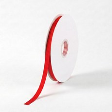 T 골지 리본 레드 10mm 90m 청첩장리본 스트랩 띠지 공예 DIY