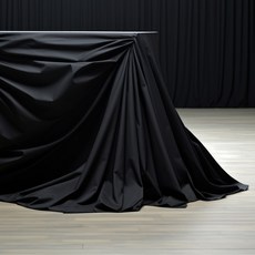 천아트 방수천 얇은 바람막이 안감 검은색 코팅 천 초경량-블랙 행사용 배경천, 1개, 블랙