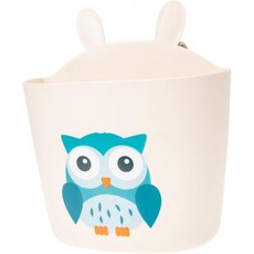 아기 침대 머리맡 보관용 정리함 캐디 귀여운 올빼미 디자인으로 유아용 기저귀 보관 필수품 및 기숙사 정리용 쉽게 접근할 수 있는 걸이 바구니, 아기 침대 머리맡 보관용 정리함 캐디 귀여운 올빼미 디