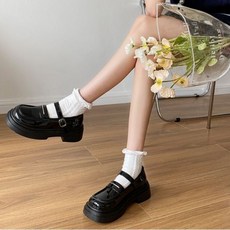 디아쿠아 코델리아 4.5cm 청키 키높이 메리제인 로퍼