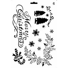 ST-B50-0088 型染版(Stencil) - 蝶古巴特diy簍空模板，輕鬆打造獨特風格，適用於塗鴉繪畫，激發無限創意, 1個, B50-0088