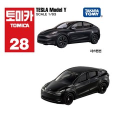 토미카 28 테슬라 모델 Y 피규어 혼합색상, 1개