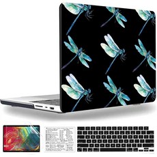 QCzyc 맥북 프로 14인치 케이스 2021-2026 M5 M4 M3 M2 M1 A3427 A3426 A3434 A3185 A3112 A3401 A2992 A2918 A277, 잠자리