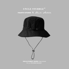 휴대용 포켓 야외 등산 방수 어부 모자 SH1786, 블랙