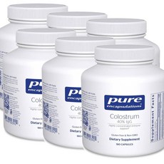퓨어인캡슐레이션 콜로스트럼 초유 40% IgG 캡슐 Pure Encapsulations Colostrum, 6개, 180정