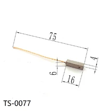 호환 4개의 Ts-0074-Ts-0085는 발레오 보쉬 덴소 폭스바겐 토요타 차량 발전기 카본 브러쉬 혼다 차량 발전, 11 4X6X16 Ts-0077