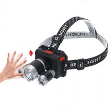 모션동작 LED 멀티 캠핑 낚시 헤드램프 랜턴 헤드랜턴 3구센서헤드, 1개, 선택2)3구센서헤드랜턴+아답터