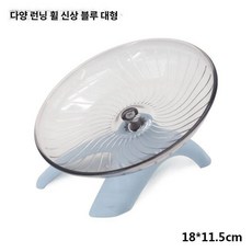 햄스터 애완 휠런닝 용품 사일런트 소형 다양 러닝 트레이 블랙, 1개, 대형 다양 러닝휠 블루