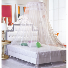 리빙겟 원형 레이스 캐노피 모기장, 화이트