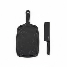 바겐슈타이거 블랙 칼도마 2종 세트, 1세트, 야채 식도 + 마블 핸디도마 중