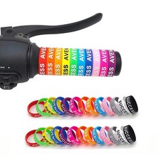 SEAMETAL 오토바이 핸들그립커버 미끄럼방지실리콘 원형 전동스쿠터 핸들커버 30mm 직경 26p, 1세트, 컬러