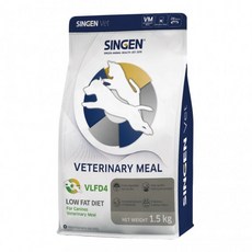 SINGEN 信元 VLFD4 犬用低脂易消化處方糧 1.5kg, 1個