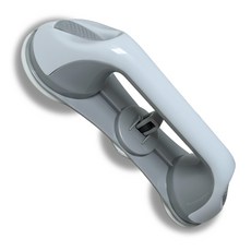 에버리즈 욕실 미끄럼방지 3중 흡착 보조대 화장실 안전손잡이, 화이트+라이트그레이, 1개