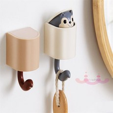 부루네 부착식 귀여운 후크걸이 고리