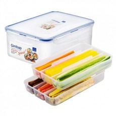 HOOT 클래식 김밥재료 보관용기 2.6L 칸막이반찬통 야채보관, 본상품