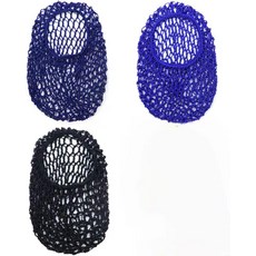 TCOTBE 3개 메쉬 헤어넷 레이온 니트 면 모자 크로치 수면 캡 긴 머리 장식 두꺼운 여성용 부드러운 헤어 액세서리