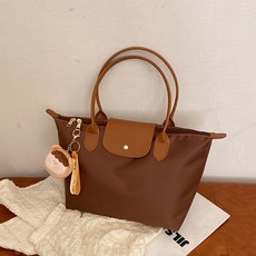 탑씨유 가죽공예 DIY 키트 가죽가방 만들기 패키지 핸드메이드 데일리 나일론 쇼퍼백, 브라운(대), 1세트