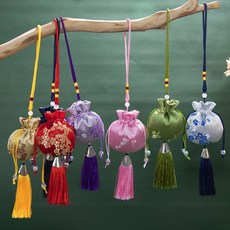 매화 복주머니 복조리 답례품 선물 파우치 M12633_mdcare26, 핑크