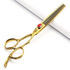 미용가위 미용실 전문 미용 가위 67 인치 스테인리스 스틸 절묘한 미끄럼 방지 절단 도구 오리지널, 1개