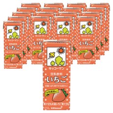 喜口滿 豆漿飲品 草莓 200ml×18入, 18個, 200ml
