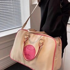 輕便女包包秋冬2025新款韓國ins運動健身旅行手提包百搭購物袋包, 白色, 1個