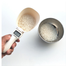 YMB 디지털 전자 계량 스푼 저울 홈베이킹 이유식 분유 커피 펫 사료 정량배식, 1개, 화이트