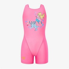 [브랜드정품]아레나 여아동 일반 리틀머메이드 3부 반신 U백 실내수영복(A5BG1GL03)PNK 강습수영복 휴가수영복
