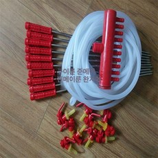 온코 물 재배 표고 10개 호스 주수기 25cm 키우기, 35cm 10개 세트 포함 소프트 호스