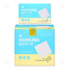 수성 멸균거즈-엔 소형 5cm + 대형 10cm, 1개, 1세트