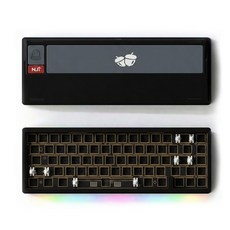 Nut65 베어본 KIT 풀알루미늄 볼캐치 마그네틱 커넥터 유무선 3모드 기계식키보드, 블랙