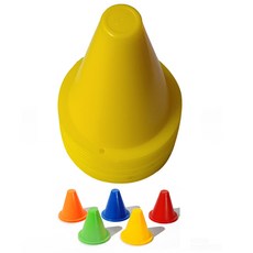 SM스포츠 미니 칼라콘 8CM, 미니콘 8cm 노랑, 1개