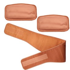 위브젠 황토 허리 찜질팩 생리통 복부 온열찜질팩 2개, 허리벨트+찜질팩2개, 1세트