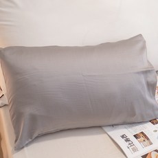 棉床本舖兒童天絲枕套 (30x45cm) 台灣製 多款可選, 佛系灰(60支天絲), 佛系灰(60支天絲)