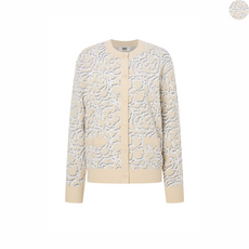 닥스 여성 플라워 자카드 가디건 의류 중년 골프