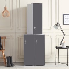 가구의가치 분리형 상부장 일반볼키 캐비닛, 무광LPM진그레이, 1단