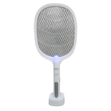 kolin歌林二合一充電式電蚊拍(大網面電蚊拍 KEM-KU2301), 白色