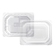 [일용상회]일회용 반찬 샐러드 용기 JH 203 소 390ml 100세트 투명, 100개, 1세트