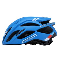 ZHENCOOL 騎行破風自行車安全帽 男 女 透氣防護, 隊長啞光 藍, 1個