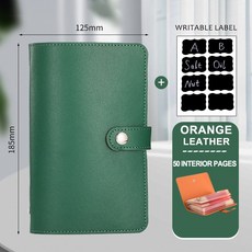 新品 綠色 A6 100 信封省錢挑戰 - 用於現金存儲和財務規劃的預算活頁夾筆記本, 1個