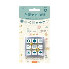 莫莫日貨日本製 BEVERLY 迷你盒裝印章系列 橡皮章 符號印章 手帳裝飾, 1個