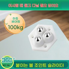 wulong-645 이중 볼 베어링 접착식 워힐 높은 하중 견딤과 조용한 구동 바닥 긁힘과 시끄러운 소리 끝 간편하게 붙이는 조용한 가구 워힐, 검은색 세 구슬 회전 바퀴 (4개 세트)