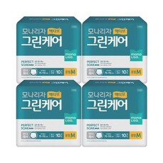 액티브 그린케어 성저귀 팬티형 중형 10매x4팩, 4박스, 10매