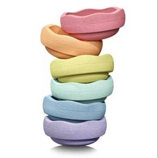 징검다리 스테핑 스톤 체육 밸런스 교육 균형감각 오감발달 교구, 라운드 마카롱 횡단석