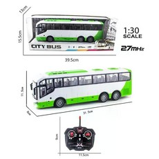 버스rc카 트럭rc카 어린이 무선조종 자동차 장난감 알씨카 선물 31cm, green